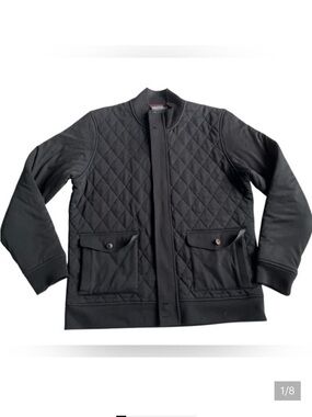 Ted Baker Black Quilted Bomber Jacket